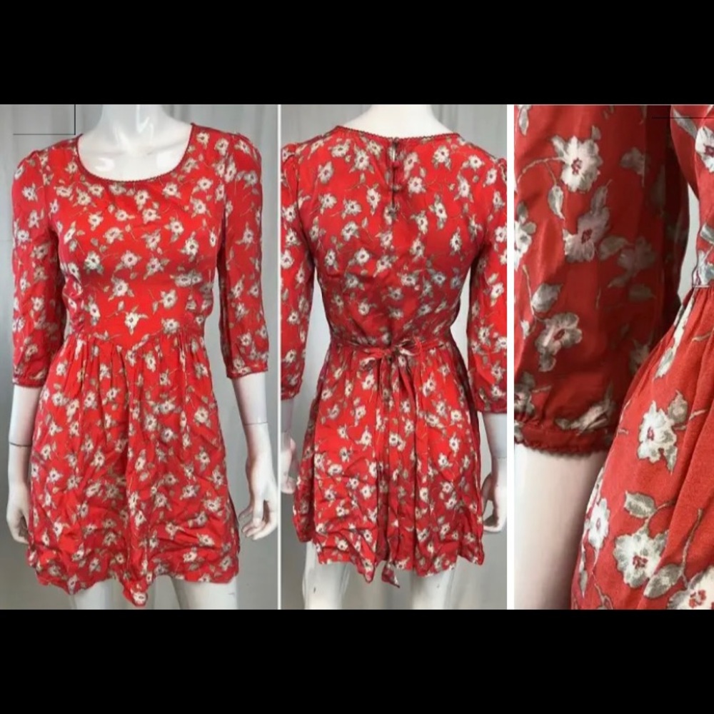 Free People Floral Mini Dress